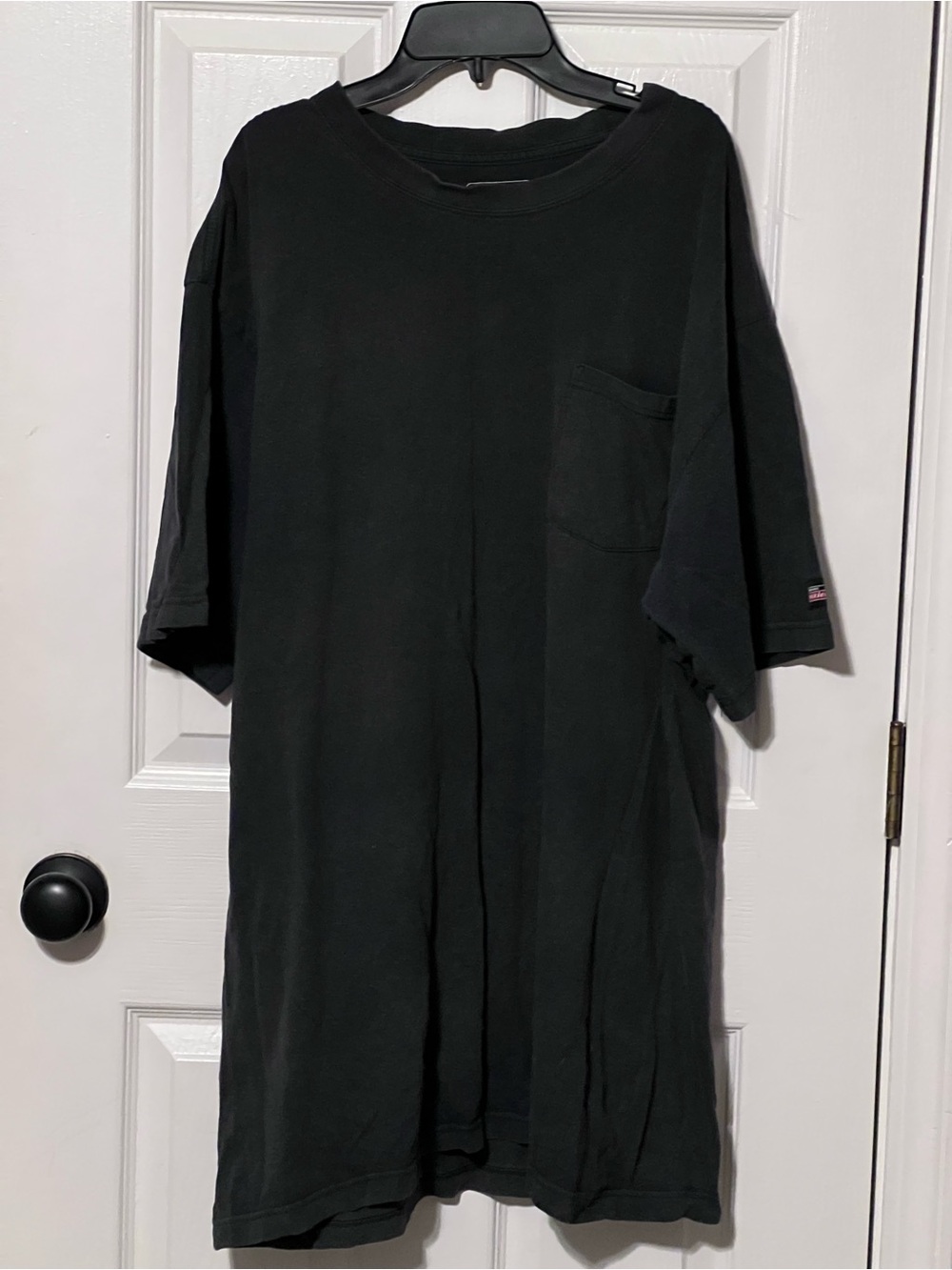Genuine Dickies XLT Black Pocket T Shirt Oversized Workwear Heavyweight Tee